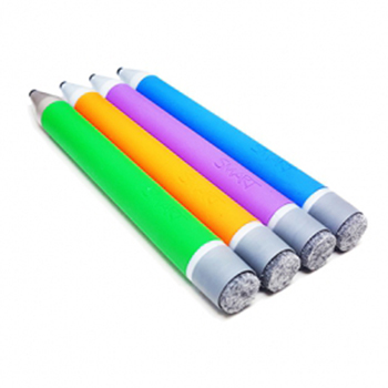 TS-4PEN-MC - SMART Tool Explorer multicolor 4-pen bundle (orange, purple, green, blue) with magnetic penwell